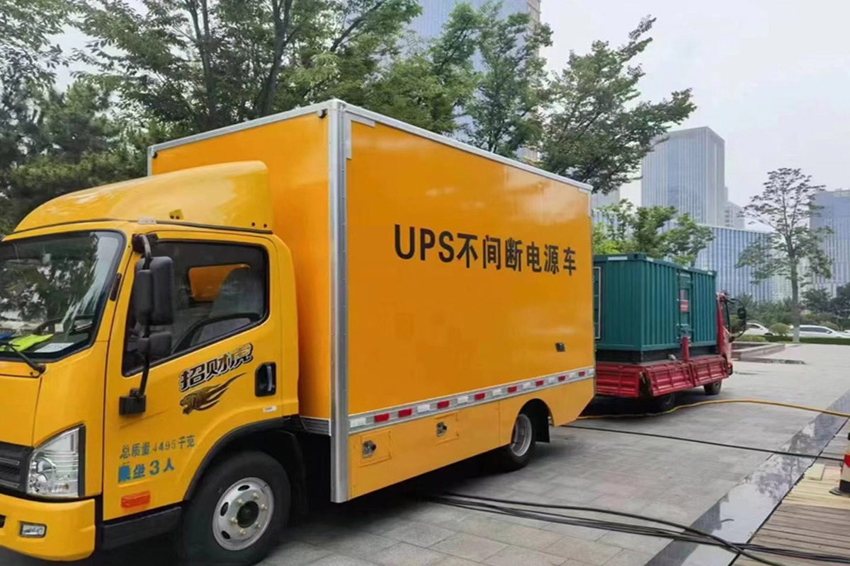密云发电机租赁施工现场