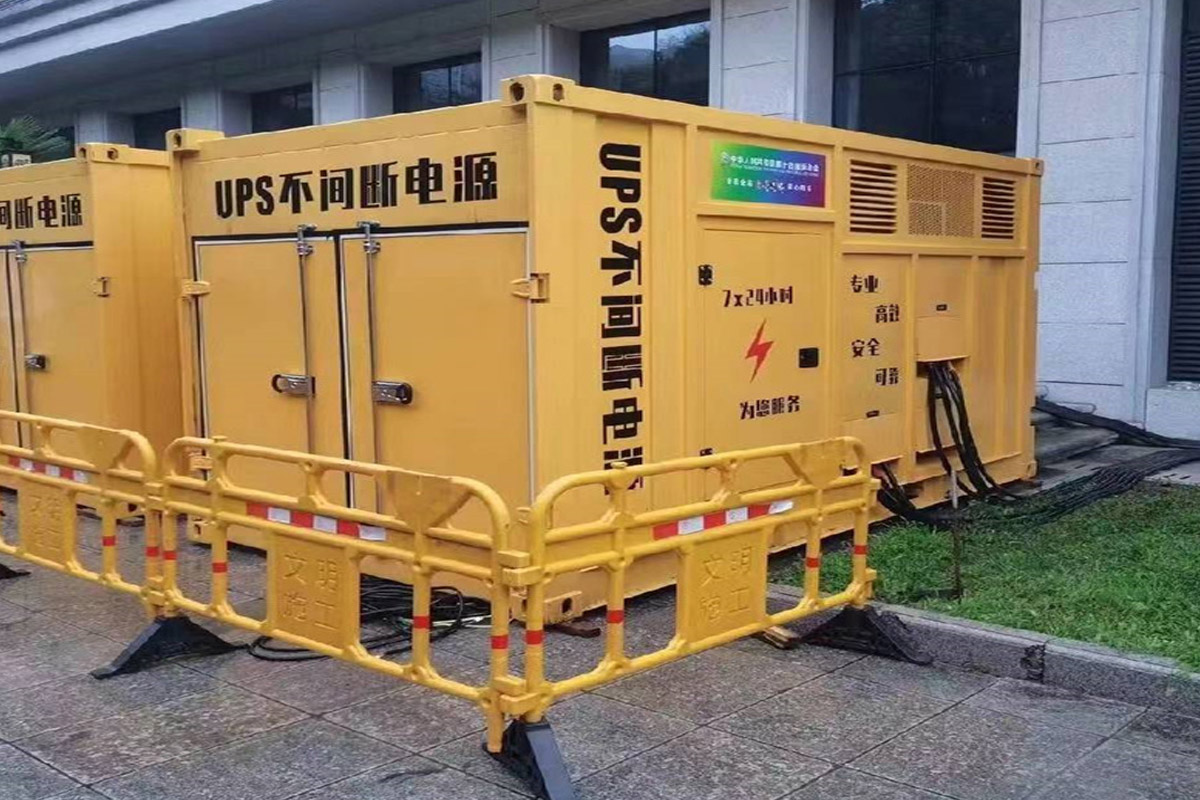 密云发电机租赁施工现场
